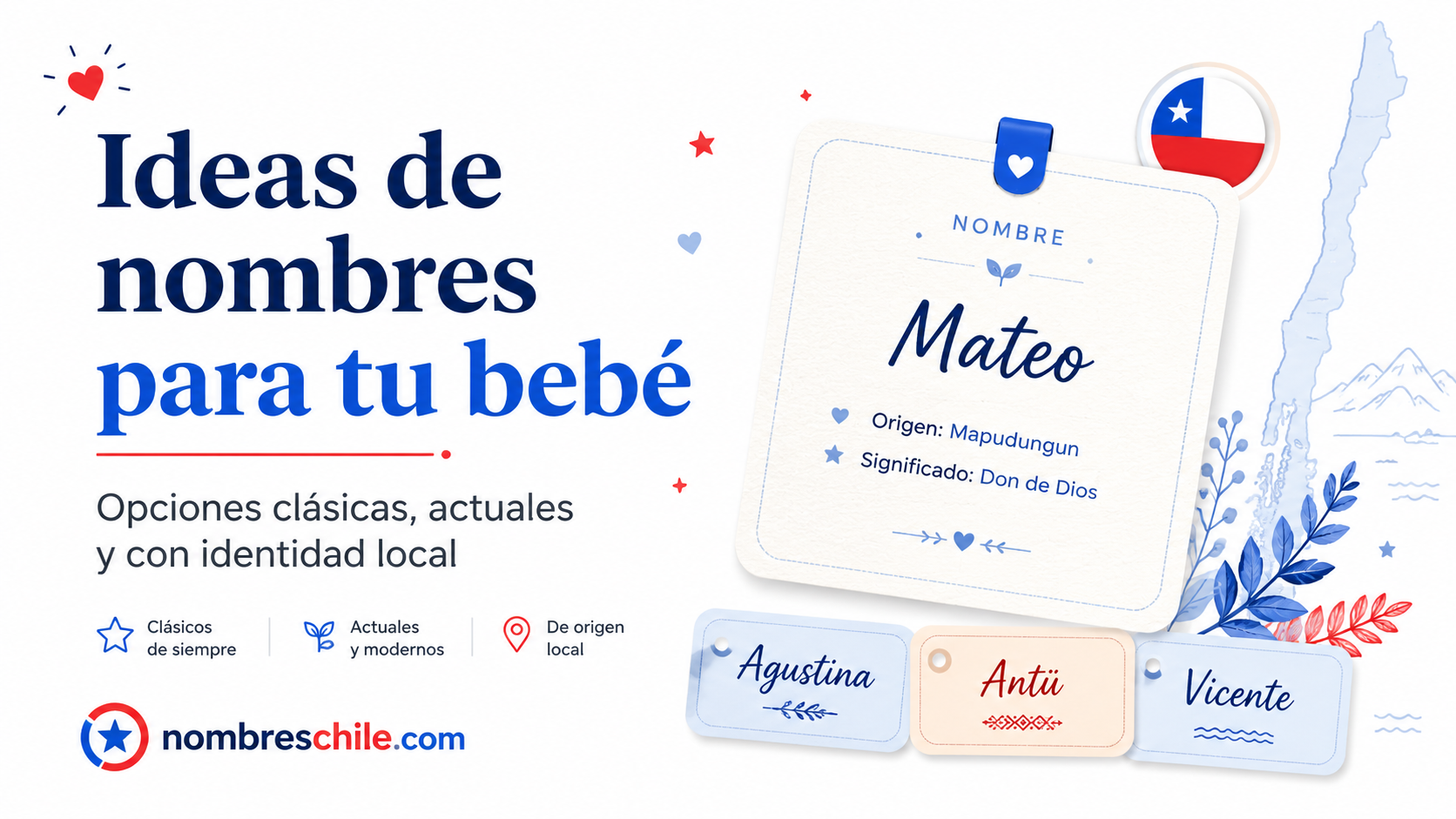 Nombres masculinos tradicionales usados en Chile